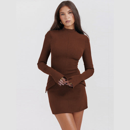 Sophie Half-High Neck Sheath Dress