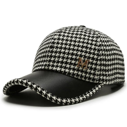 Houndstooth Vintage Cap