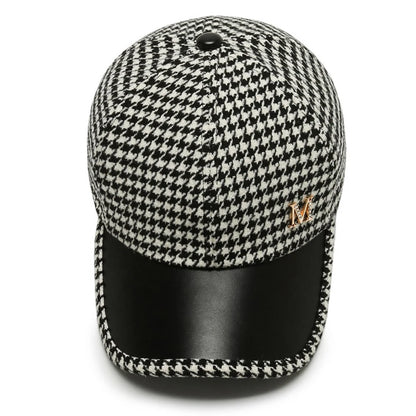 Houndstooth Vintage Cap