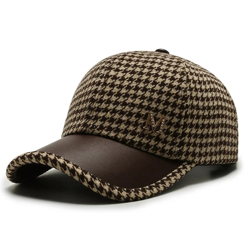 Houndstooth Vintage Cap