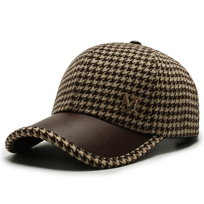 Houndstooth Vintage Cap