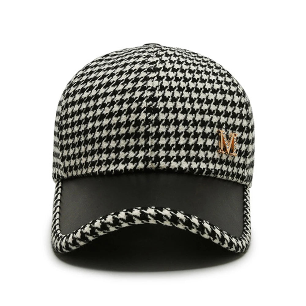 Houndstooth Vintage Cap