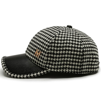 Houndstooth Vintage Cap