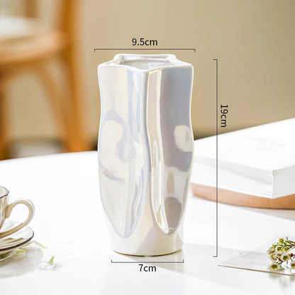 Irregular Porcelain Hydroponic Vase