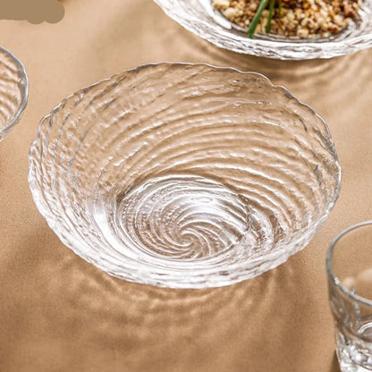 Vortex Ripple Glass Bowl