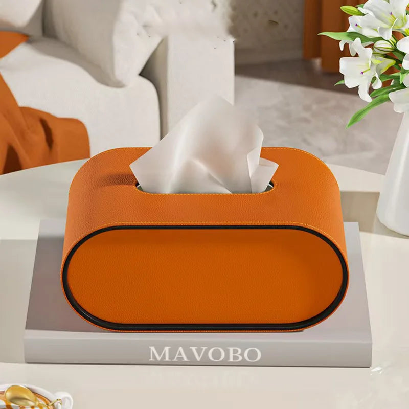 Prestige Leather Tissue Organizer