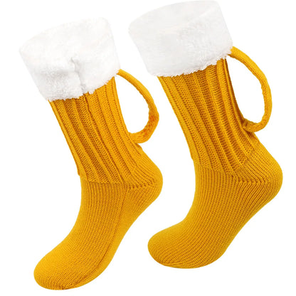 Frosted Mug Knit Socks