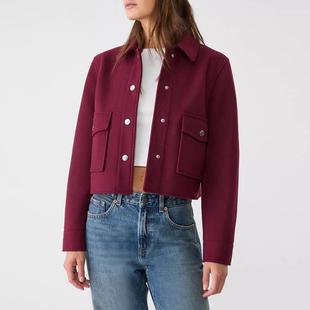 Cropped Wool Jacket