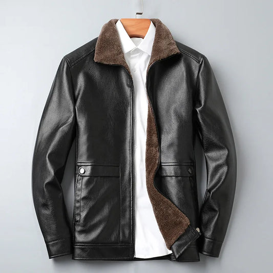 Harrison Wool-Lined Leather Jacket