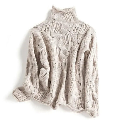 Marlowe Twist Turtleneck Sweater