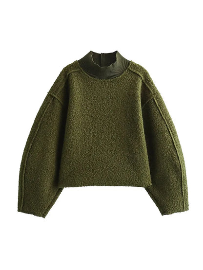 Avery Turtleneck Pullover green