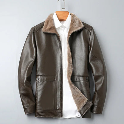 Harrison Wool-Lined Leather Jacket