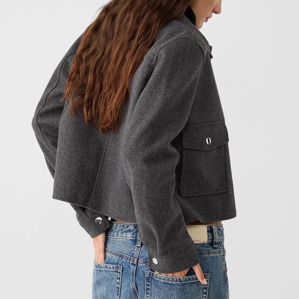 Cropped Wool Jacket