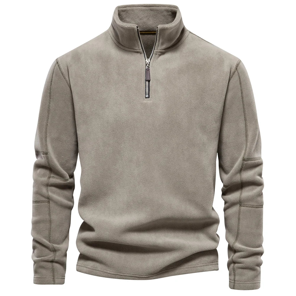 Fleece Pullover Beige