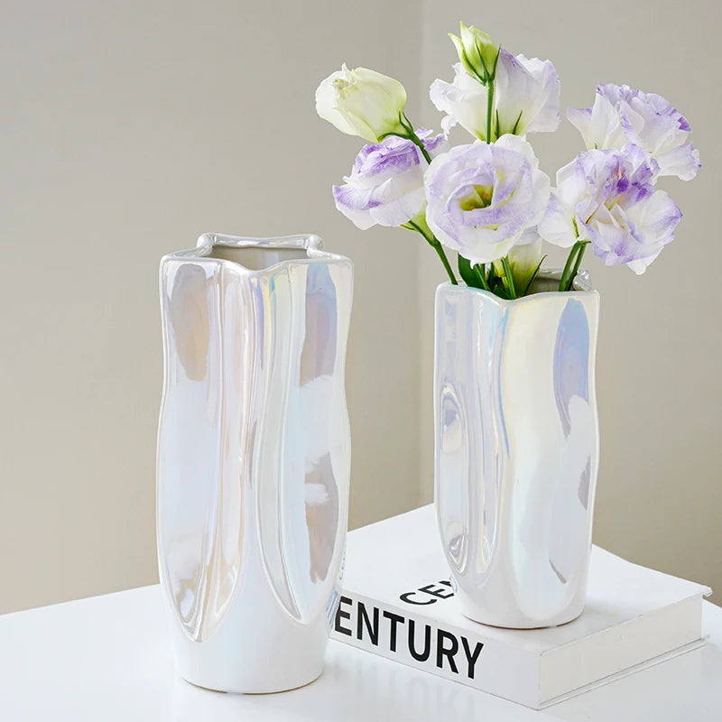 Irregular Porcelain Hydroponic Vase