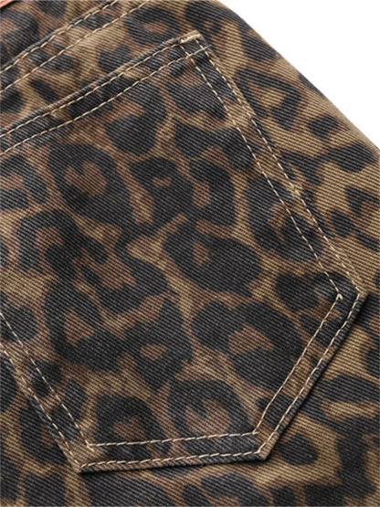 Mia Leopard Print Jeans