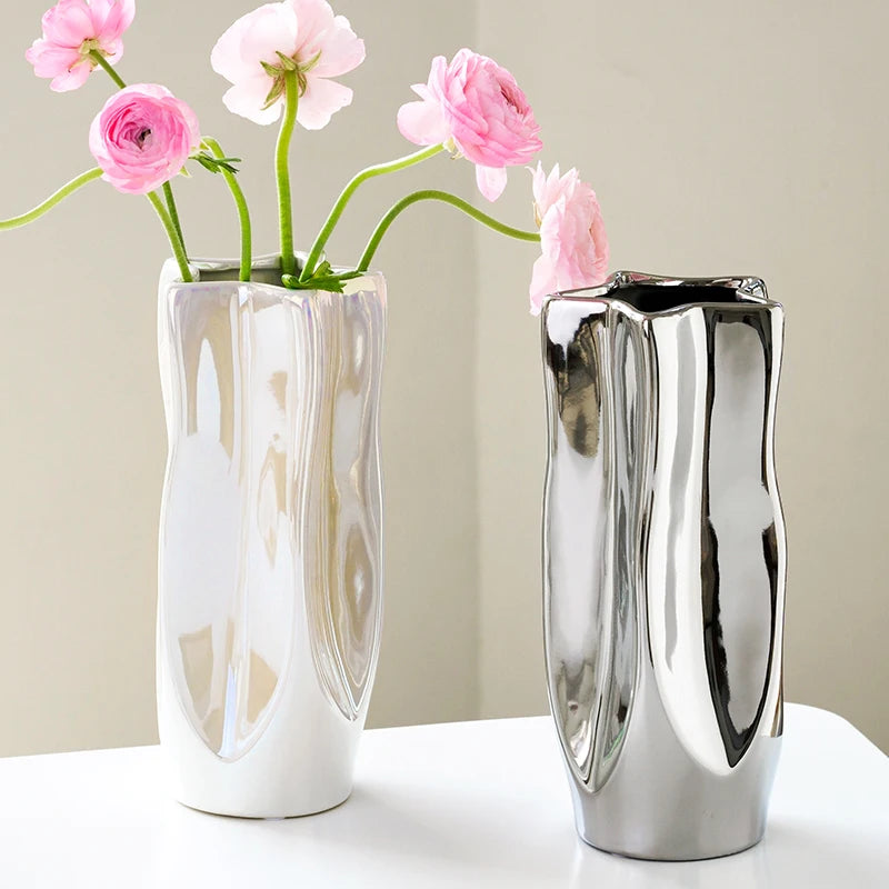 Irregular Porcelain Hydroponic Vase