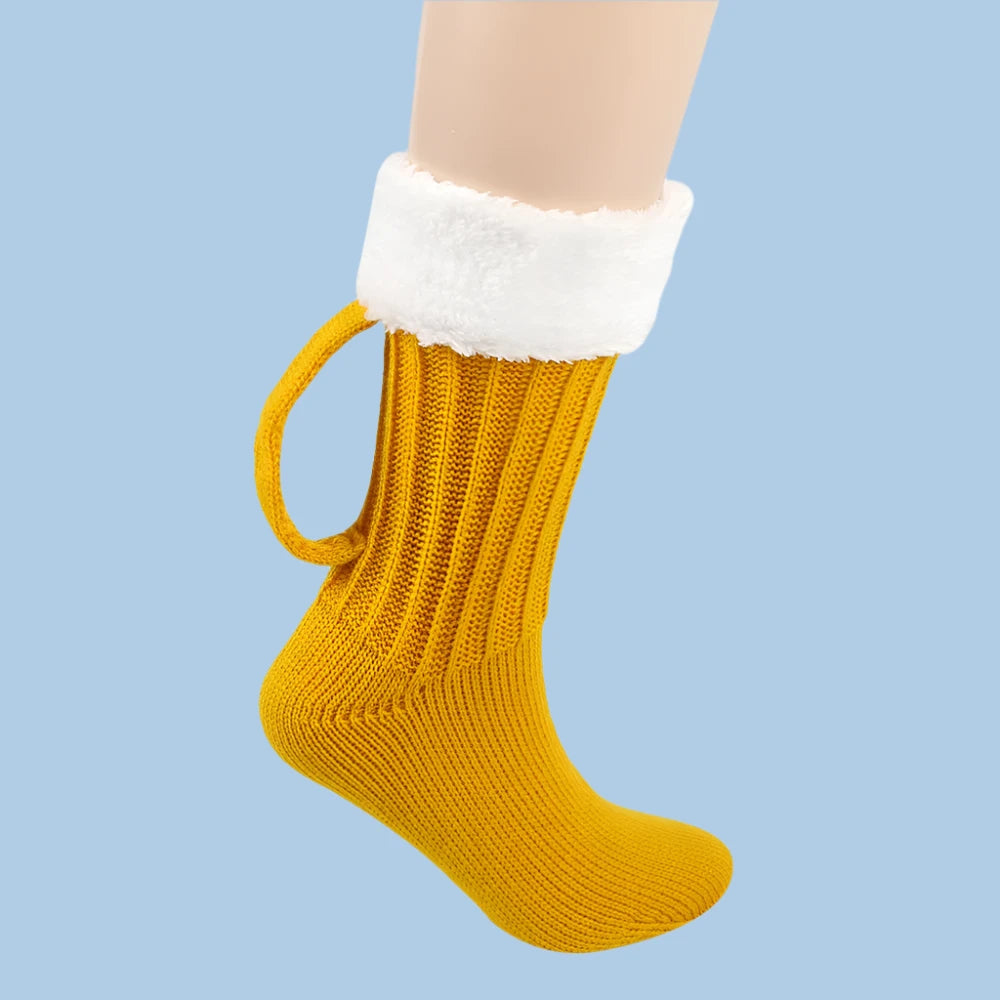 Frosted Mug Knit Socks