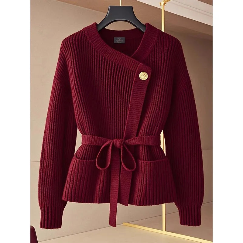 Verona Belted Knit Cardigan