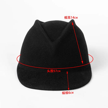 Equestrian Wool Riding Cap