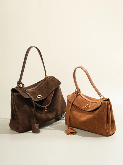 Ember Suede Tote Bag