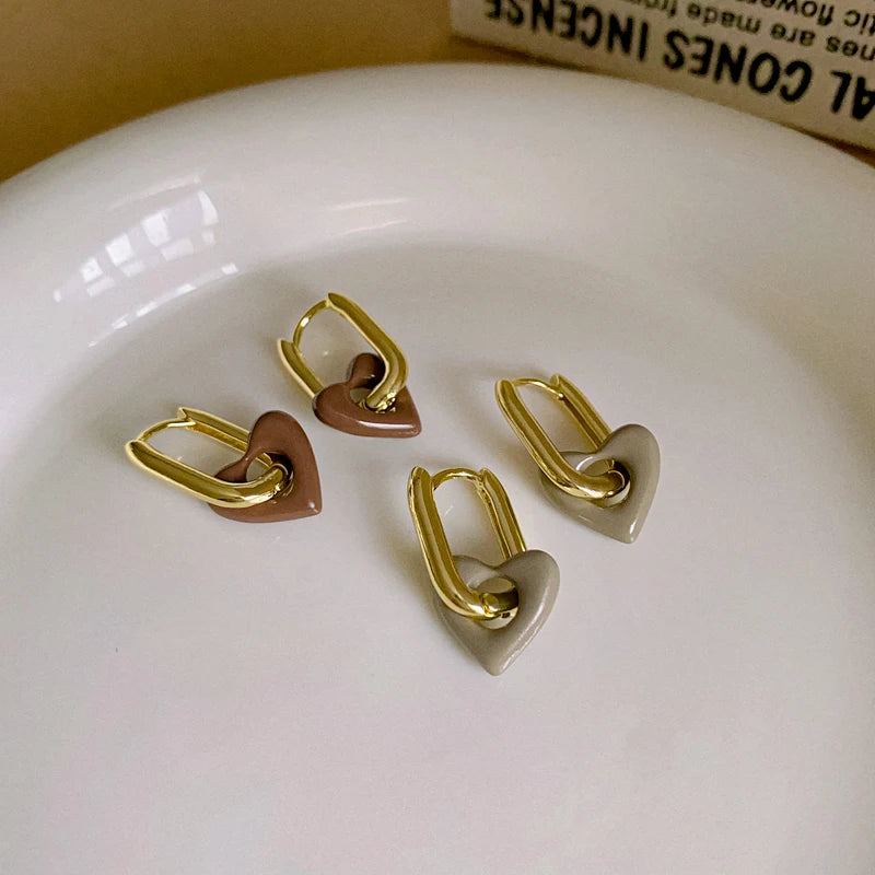 Heart Hoop Earrings