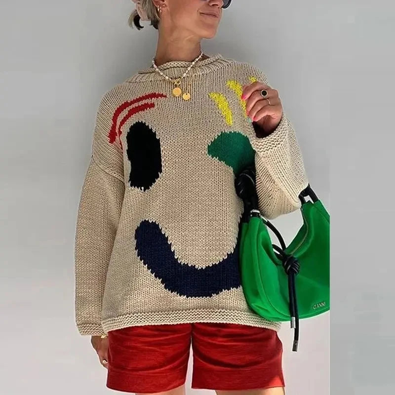 Luna Boho Smile Sweater