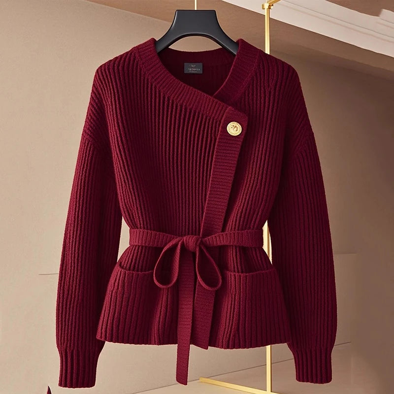 Verona Belted Knit Cardigan