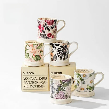 Floral Ceramic Coffee Mug