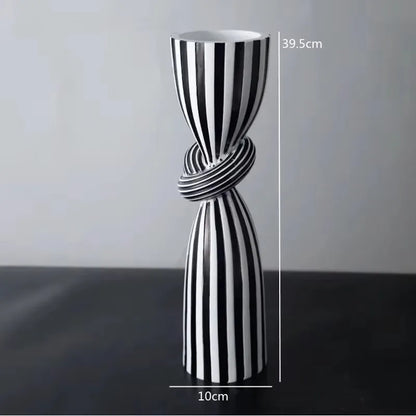 Striped Knot Candle Holder