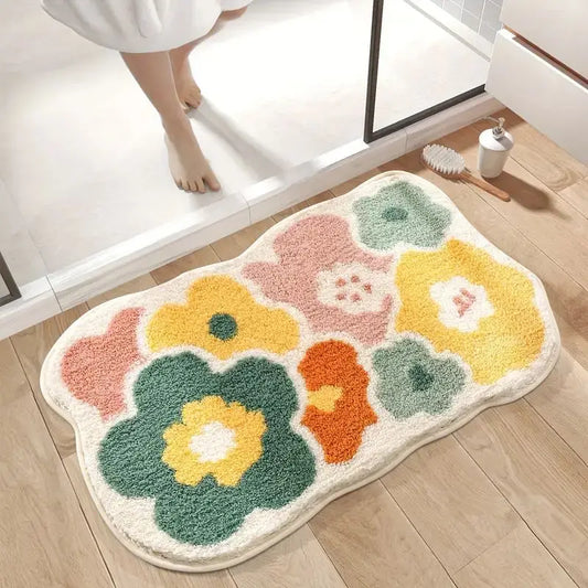 Bloom Absorbent Bathroom Mat