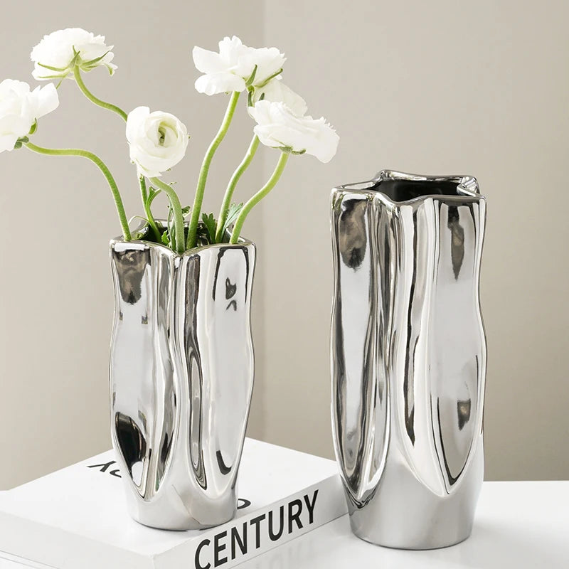 Irregular Porcelain Hydroponic Vase