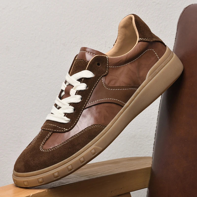 Suede Leather Casual Sneakers