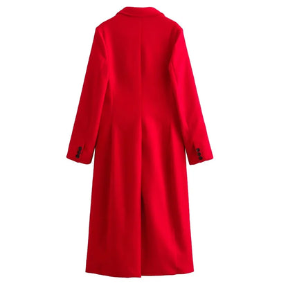 Scarlet Autumn Overcoat