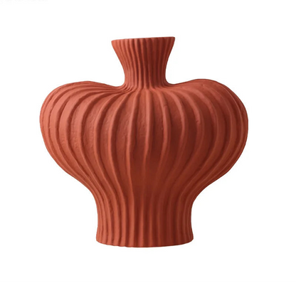 Solis Sculpted Ceramic Vase