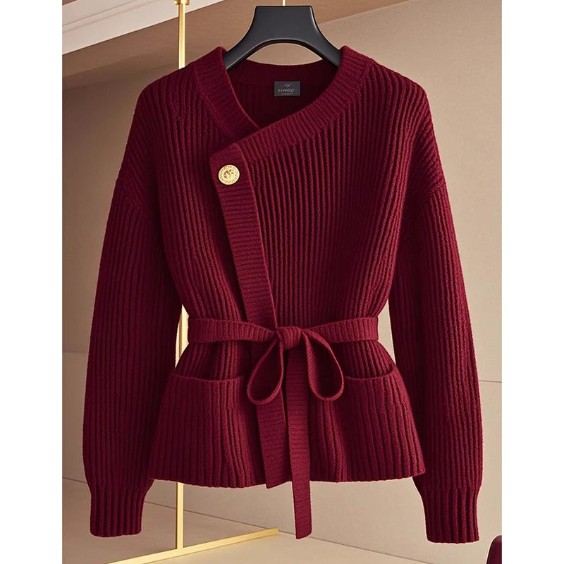 Verona Belted Knit Cardigan