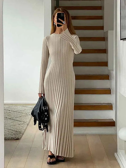 Sophia Pleated Maxi Dress