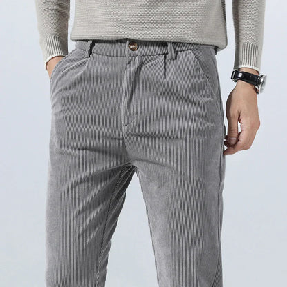 Donato Corduroy Dress Pants gray face