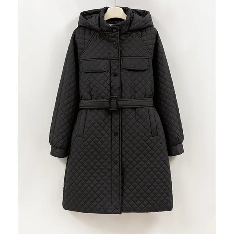 Milano Quilted Belted Coat