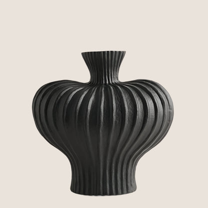 Solis Sculpted Ceramic Vase