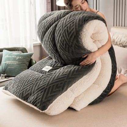 Solace Quilted Sherpa Blanket