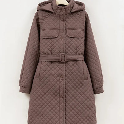 Milano Quilted Belted Coat