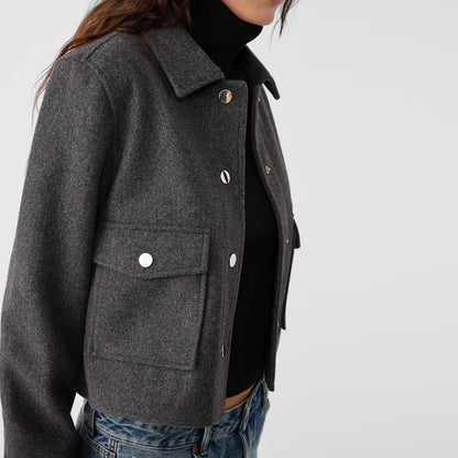 Cropped Wool Jacket