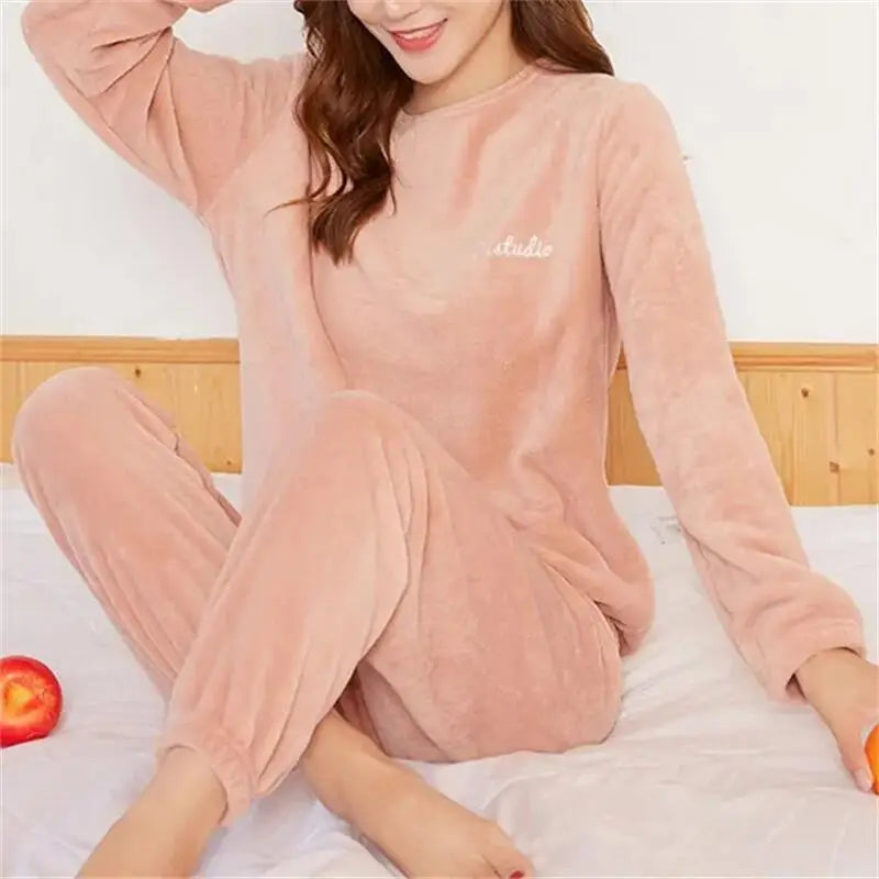 Velvet Fleece Pajama Set