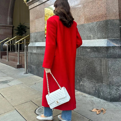 Scarlet Autumn Overcoat