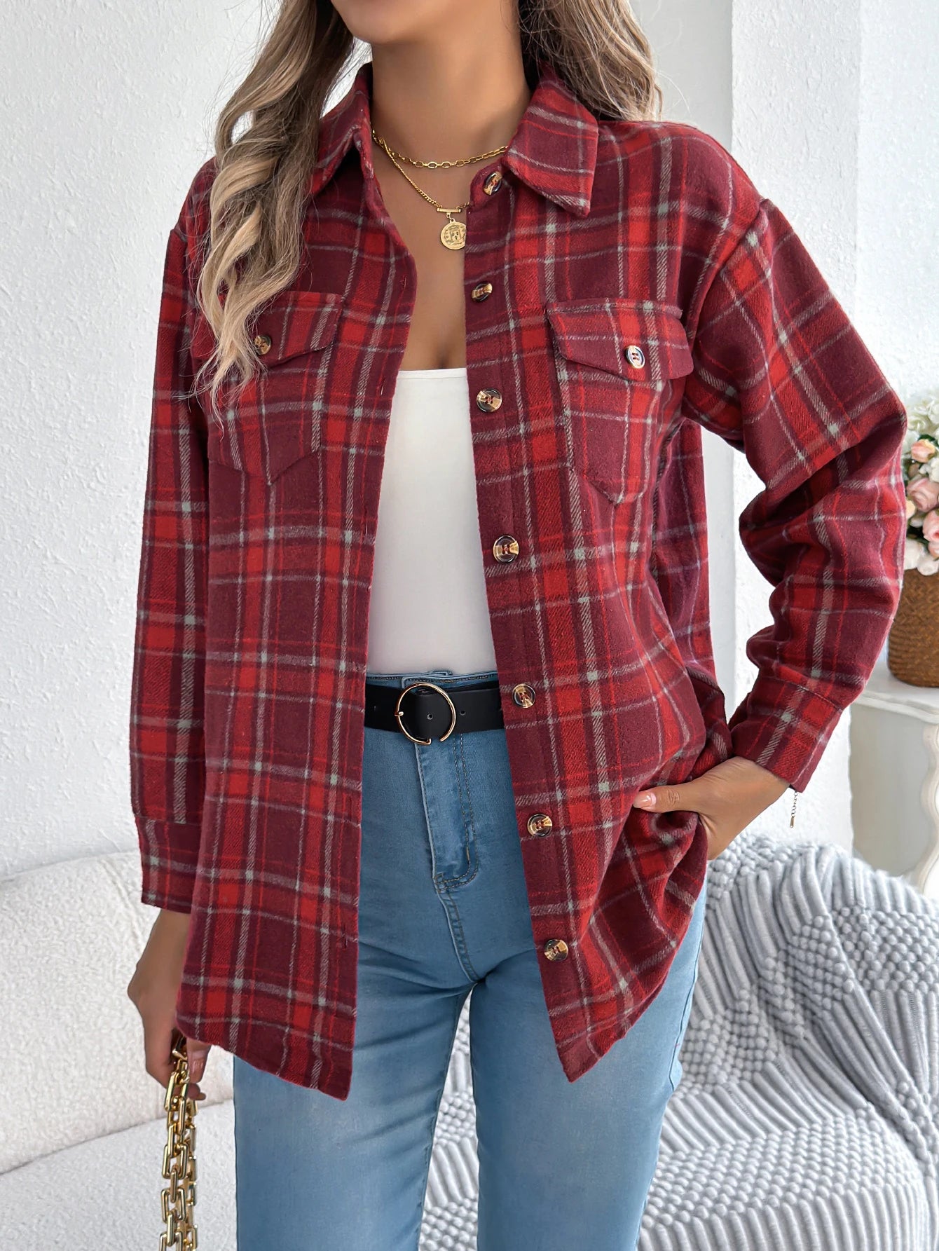 Kensington Plaid Wool Jacket