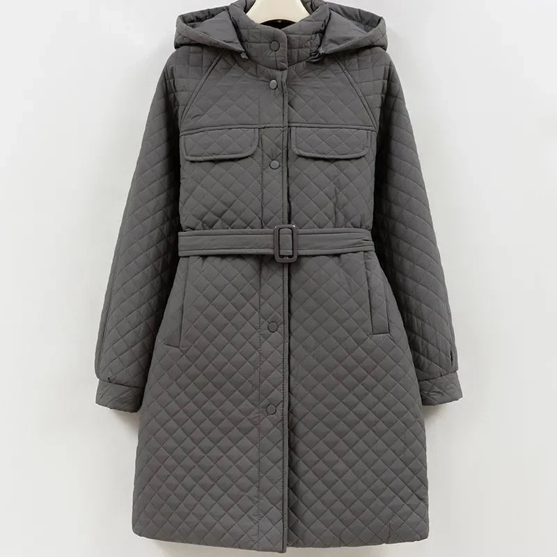 Milano Quilted Belted Coat