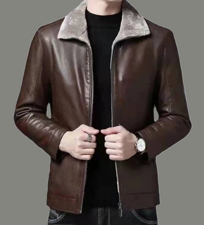 Velvet Lined Leather Jacket