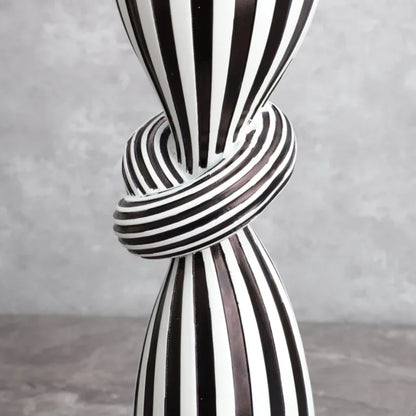 Striped Knot Candle Holder