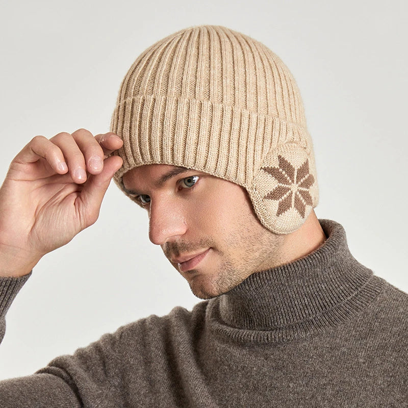 Alpine Snowflake Knit Hat